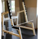 Gym80 Kniebeugestnder, Olympic Squat Rack, Edition Line, Rahmen Wei, gebraucht - berholter Zustand