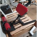 Gym80 Rckenstreckerbank, 45 Grad, Hyperextension, Rahmen Schwarz, Polster Rot, gebraucht - berholter Zustand