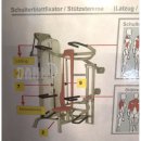 RMA Schulterblattfixator / Sttzstemme - Latzug und Dips - Kombigert 2 in 1 - Silber, gebraucht - berholter Zustand
