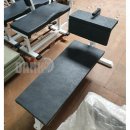 Sportesse Bauchbank, Decline/Abdominal Crunch Bench, Rahmenfarbe Wei, Polster Schwarz/Granit, gebrauchter - geprfter Zustand