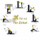 Fle-xx X-Serie Zirkel, 7er Set, Beweglichkeitszirkel, Baujahr 2019, Rückgrat-Konzept, Rückenzirkel zum dehnen, modernes Design, gebraucht - guter Zustand