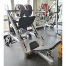 Gym80 Leg Press, 45 Grad Beinpresse, Plate loaded, Sygnum Series, Rahmenfarbe Silber, Polsterfarbe Schwarz, gebrauchter - überholter Zustand