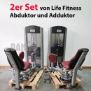 Life Fitness 2er Set = Abduktoren und Adduktorenmaschine,...